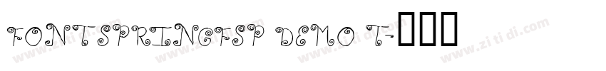 FONTSPRINGFSP DEMO T字体转换